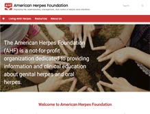 Tablet Screenshot of herpes-foundation.org